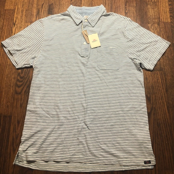 Faherty Other - Faherty short sleeve indigo polo NWT